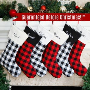 Christmas Stockings Buffalo Holiday Décor stocking Christmas Décor Personalized Dog Stocking custom stockings Farmhouse Christmas Holiday