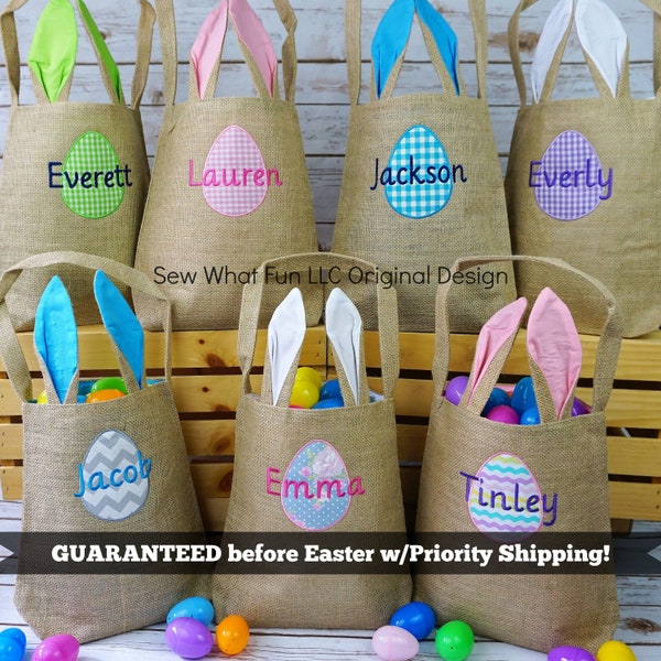 Easter basket, Personalized Easter Basket, monogram easter basket, girls basket, boys basket, girls easter basket, monogram, burlap, bunny