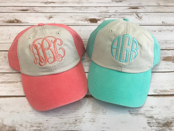 monogram hats