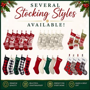 Christmas Stockings Gray Holiday Décor stocking Christmas Décor Personalized Dog Stocking custom stockings Farmhouse Christmas Holiday home image 10