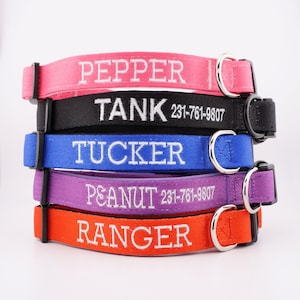Collari per cani Collare per cani personalizzato collare per cani ricamato collare per cani neutro personalizzato per ragazzo collare per cane per ragazza collari simpatico cucciolo regalo nuovo cucciolo