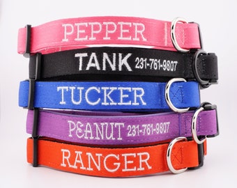 Dog Collars Personalized dog collar embroidered dog collar neutral custom boy dog collar girl dog collar collars cute puppy gift new puppy