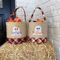 Trick or treat bag, Trick-or-treat bucket,  Halloween Bucket, Personalized, Halloween Basket, monogram, trick-or-treat, Halloween bag