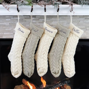 Christmas Stockings Knit Holiday Décor stocking Christmas Décor Personalized Dog Stocking custom stockings Farmhouse Christmas Holiday home