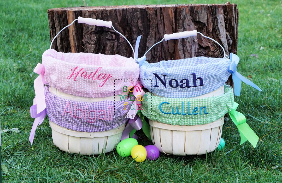 Easter Basket Liners, Personalized Easter Basket Liners, Personalized