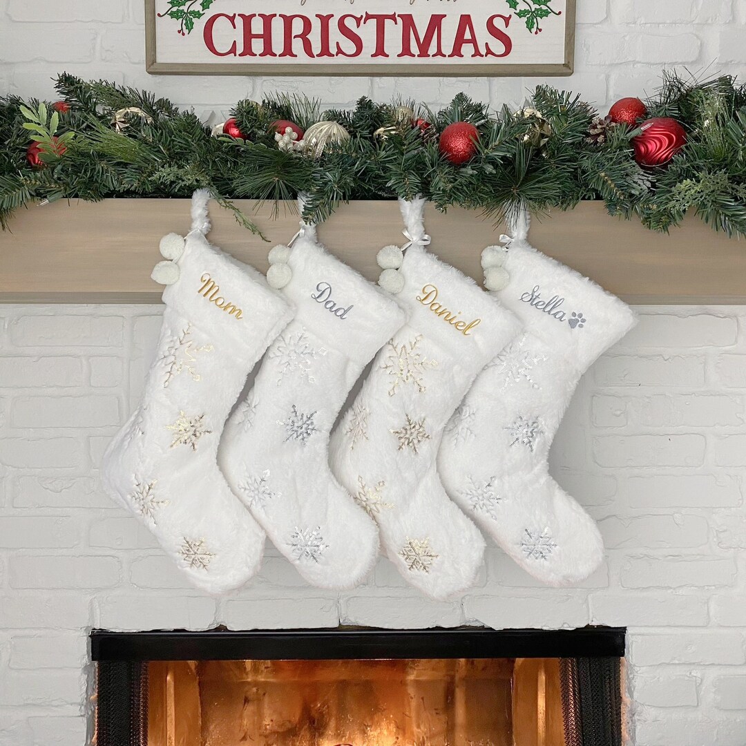 Christmas Stockings Fur Holiday Décor Stocking Christmas Décor