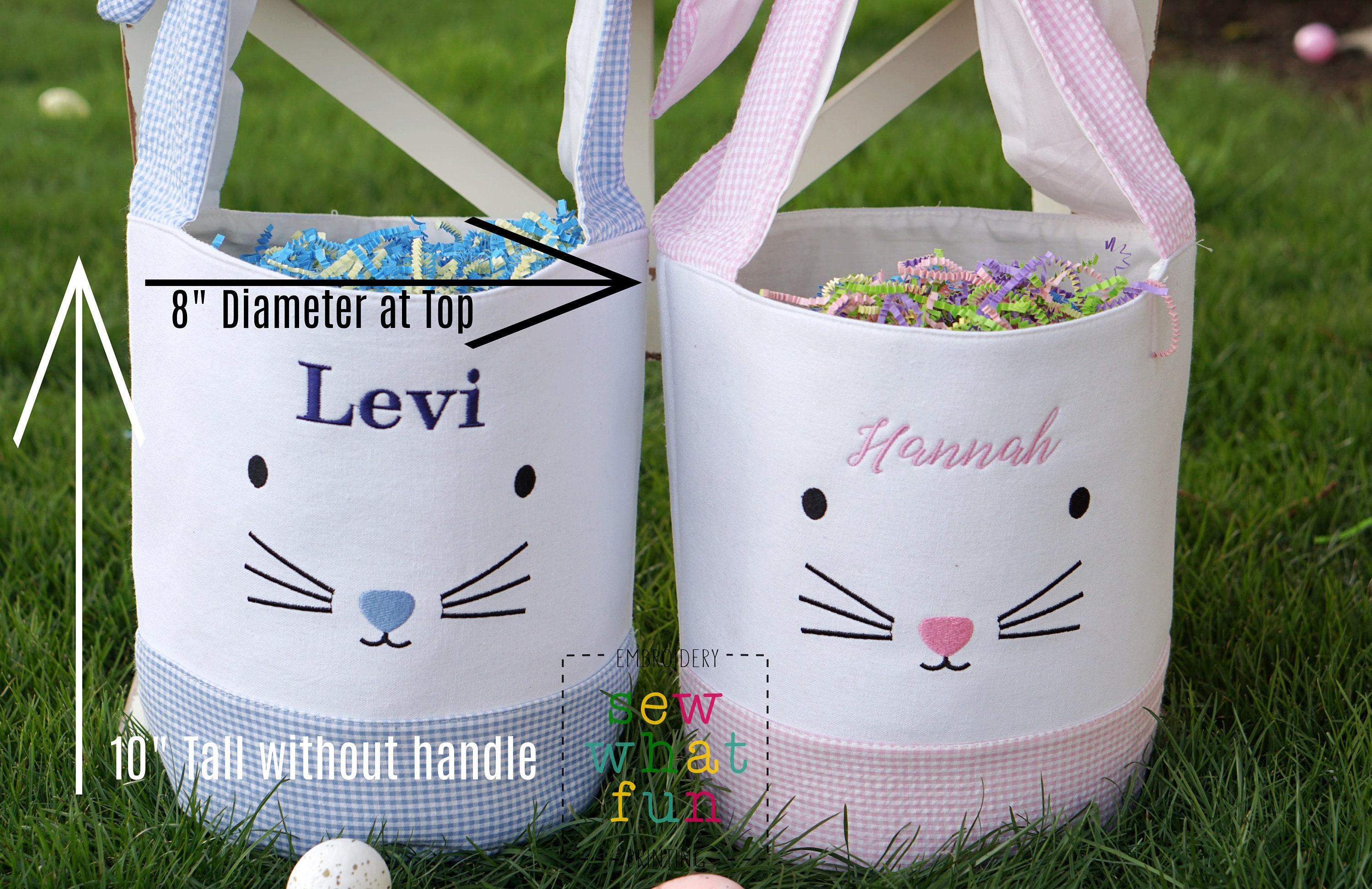 Easter basket, Personalized Easter Basket, monogram easter basket, girls basket, boys basket, girls easter basket, embroidered, Check, bag