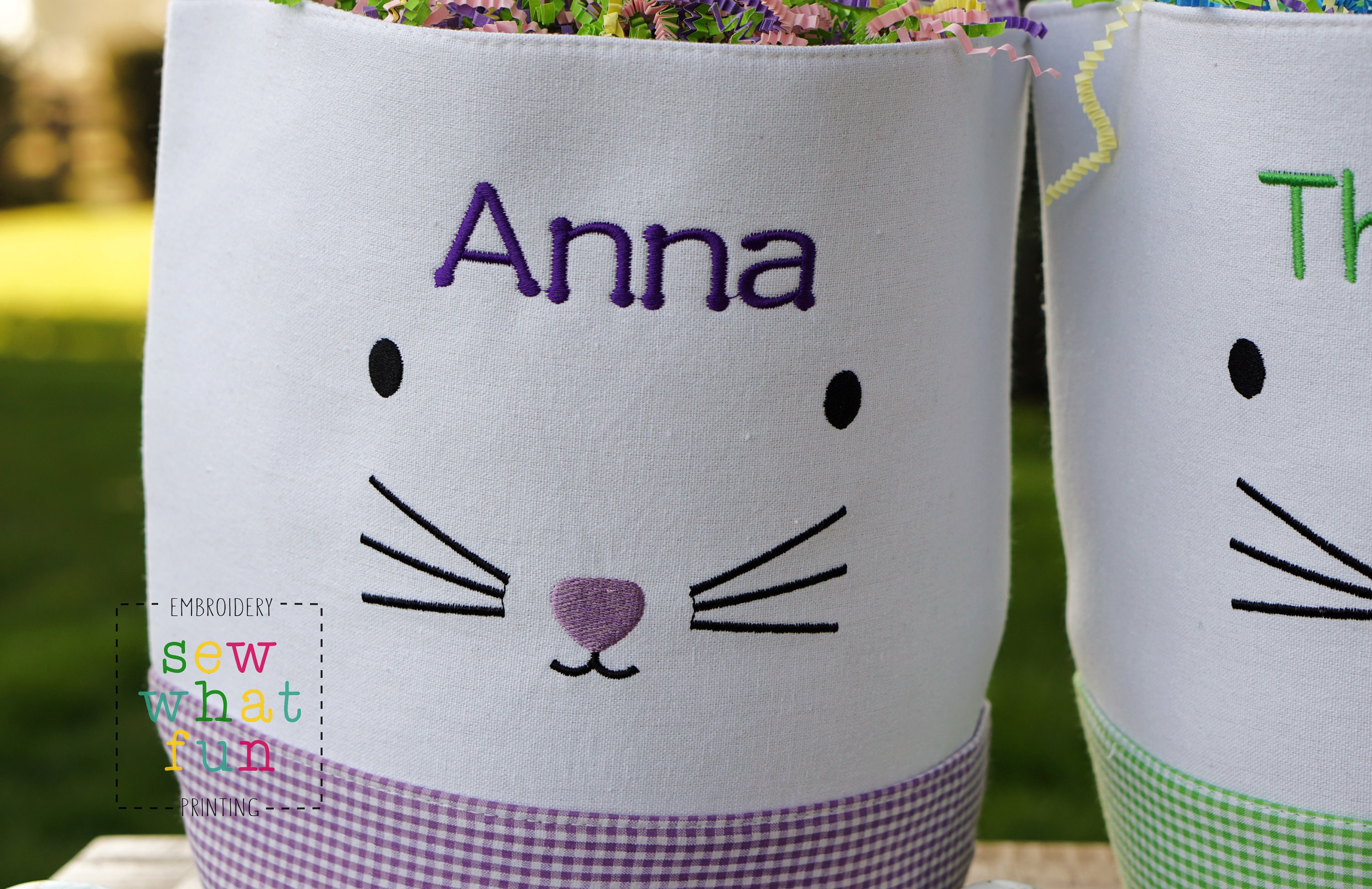 Easter basket, Personalized Easter Basket, monogram easter basket, girls basket, boys basket, girls easter basket, embroidered, Check, bag