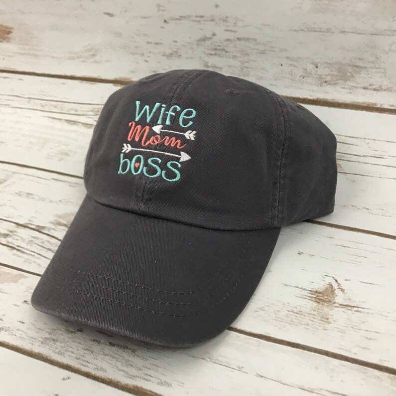 Wife Mom Boss Hat baseball hat wife mom boss wife hat wife | Etsy