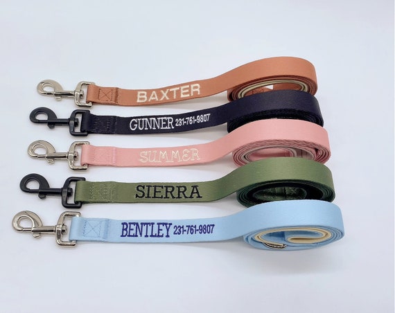 personalized dog leashes