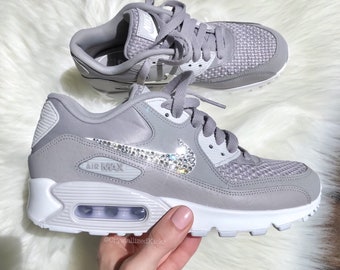 womens nike air max 90 rose gold with swarovski crystals