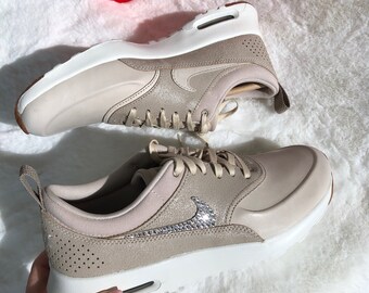 womens nike air max 90 rose gold with swarovski crystals