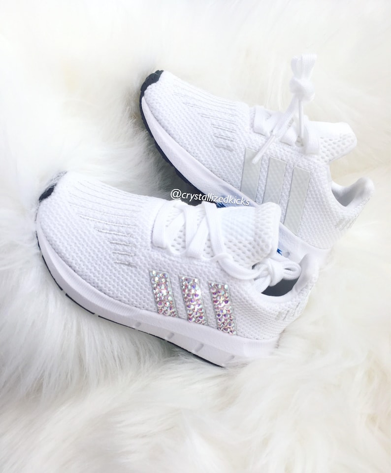 WomenYouth Adidas Swift Run Made with SWAROVSKI® Xirius Rose Crystals WhiteWhite WomenYouth Adidas Swift Run Made with SWAROVSKI® Xirius Rose Crystals WhiteWhite