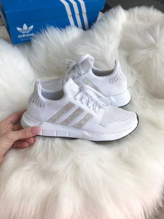 Swarovski Adidas Swift Run Women Made with SWAROVSKI® Xirius Rose Crystals WhiteWhite Swarovski Adidas Swift Run Women Made with SWAROVSKI® Xirius Rose Crystals WhiteWhite