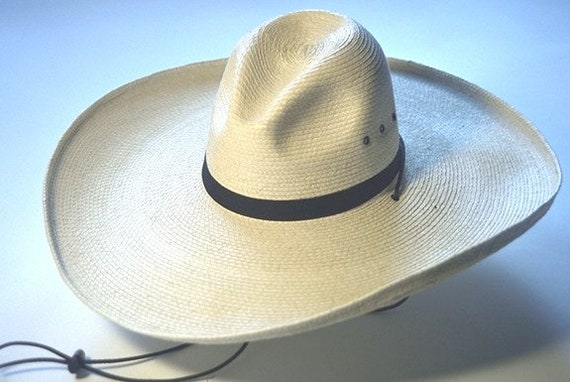 wide brim palm leaf cowboy hats