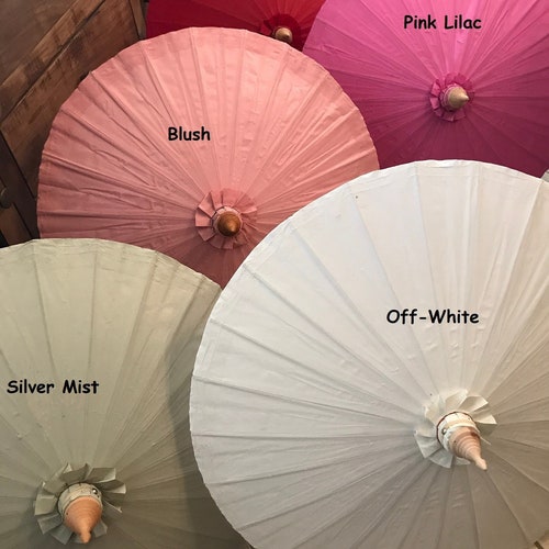 Waterproof Cotton Canvas Parasols Canopy & Bamboo Etsy