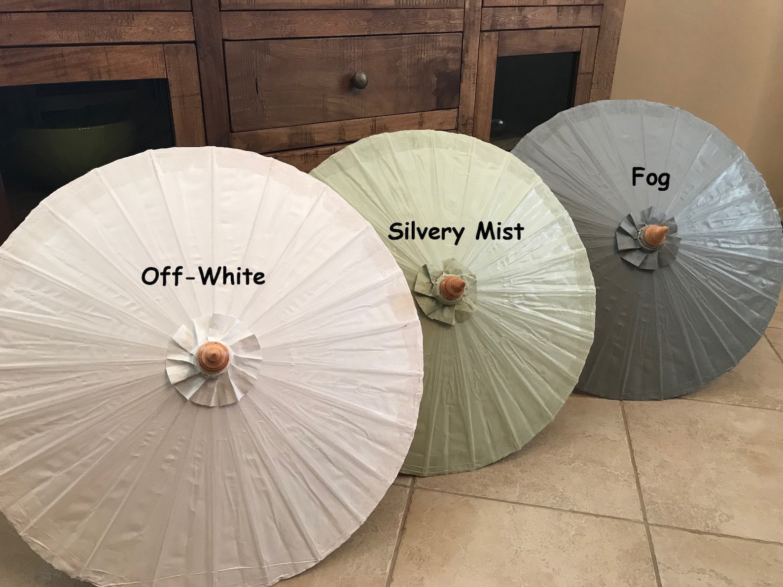 Waterproof Cotton Canvas Parasols 28 Canopy & Bamboo Etsy