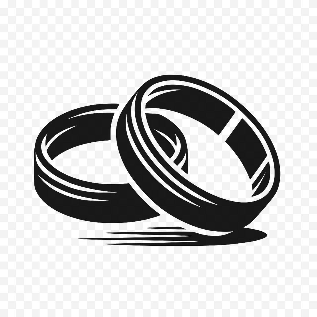 2 Ringe Svg Ehe Ringe SVG - Hochzeit Clipart, schwarze Silhouette, Cricut Datei ...