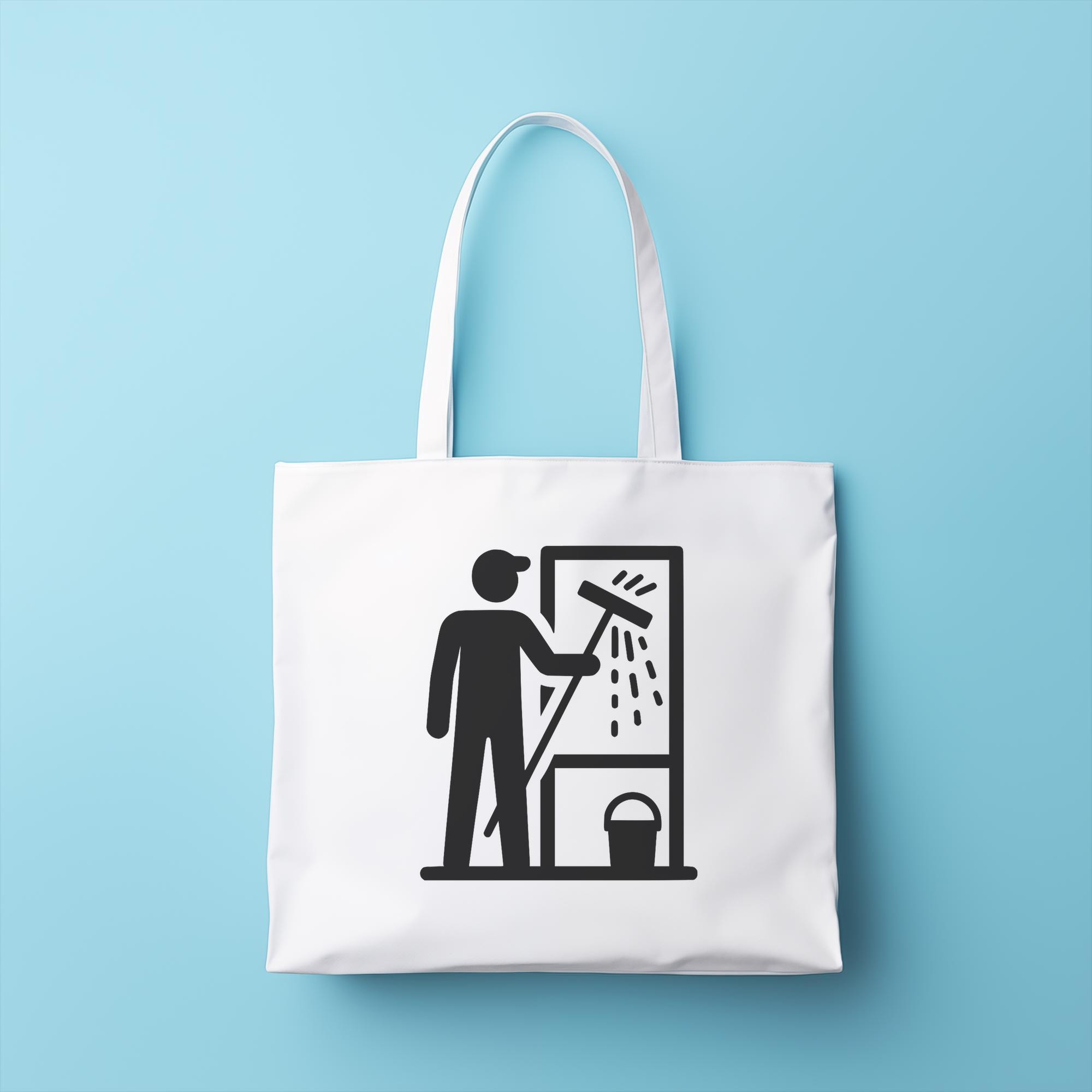 Window Washer SVG - Cleaning Services Clipart, Black Silhouette, Cricut ...