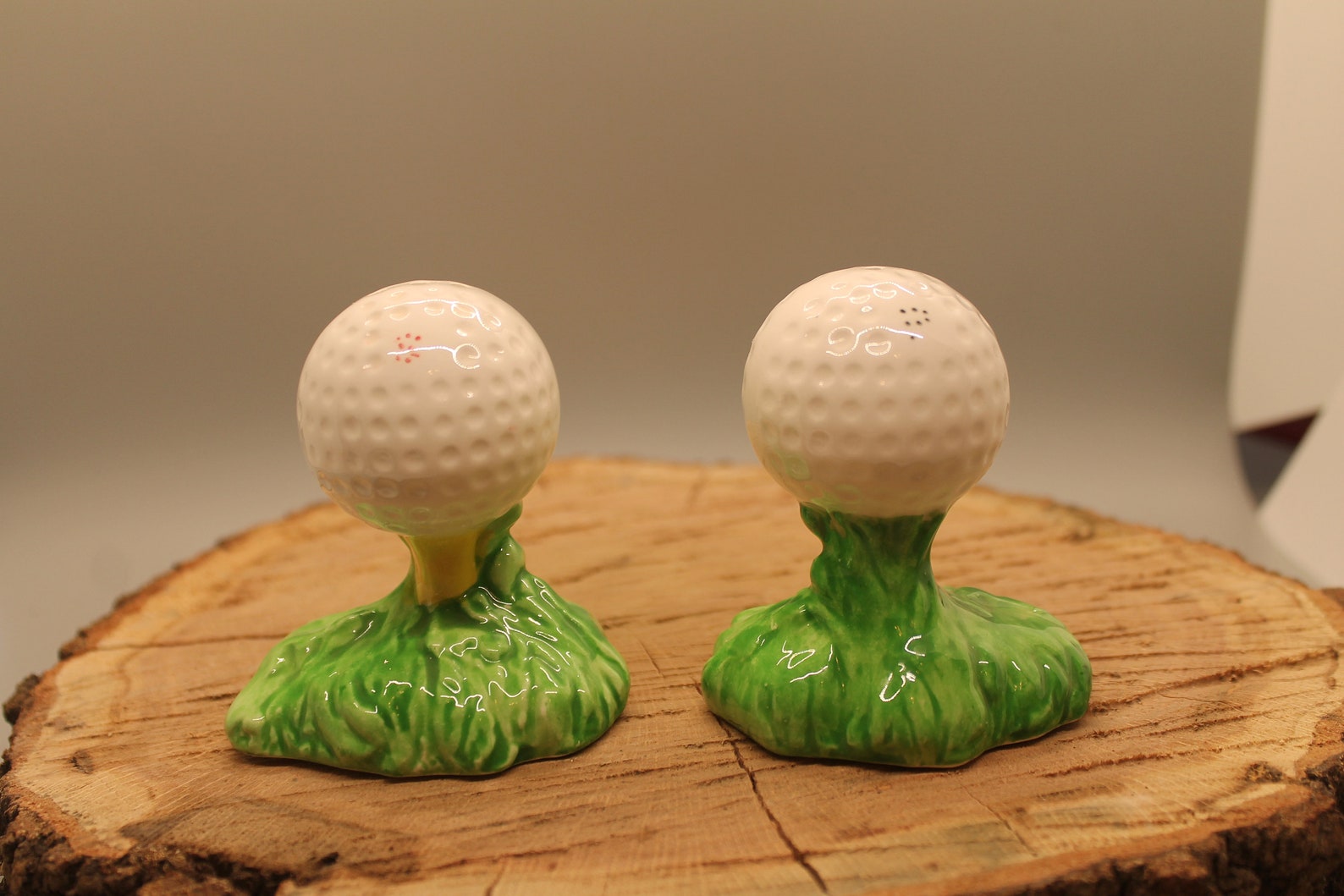 Vintage Gold Ball Salt and Pepper Shakers Etsy