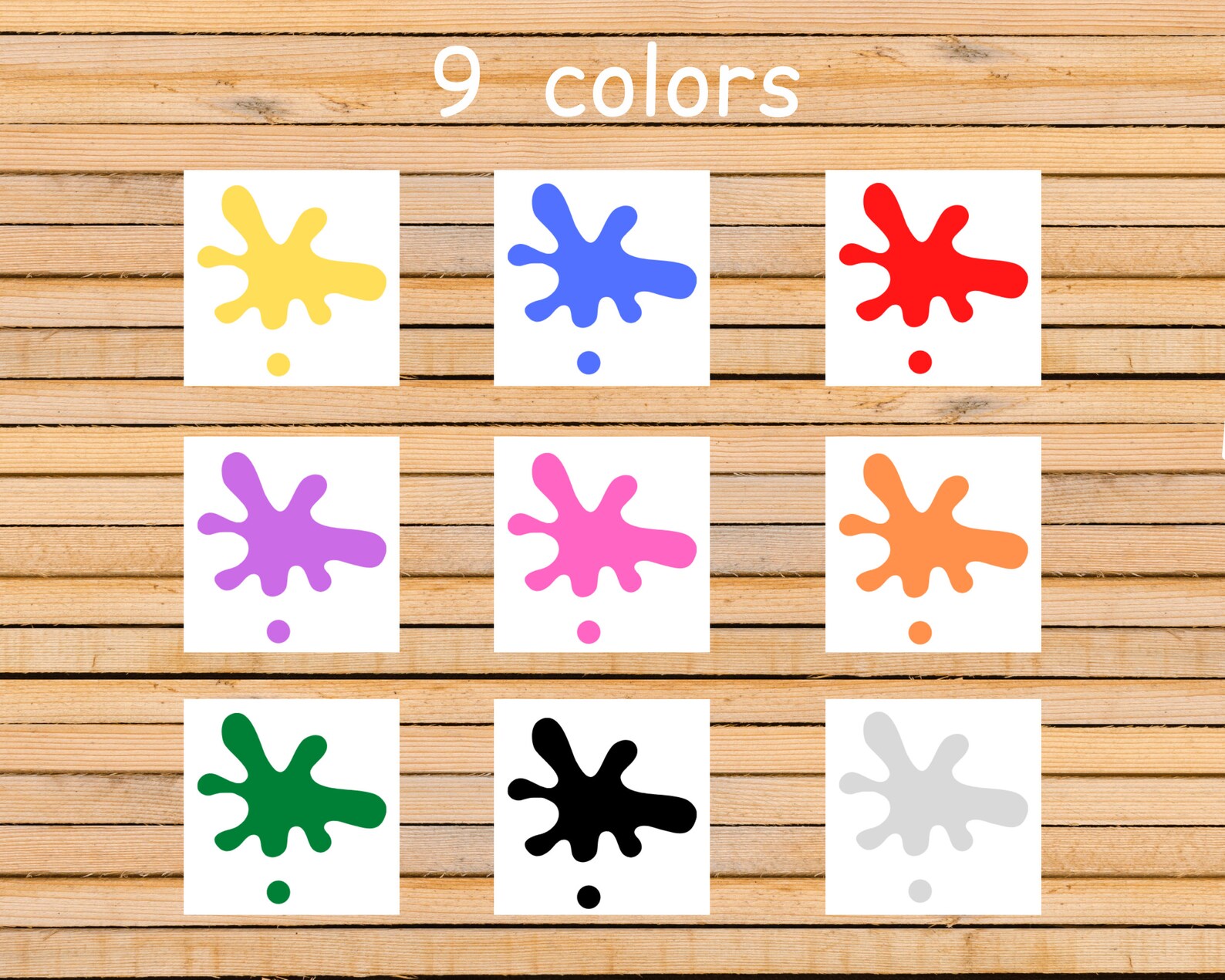 Memory Game Colors Kid Printable Activity digital | Etsy
