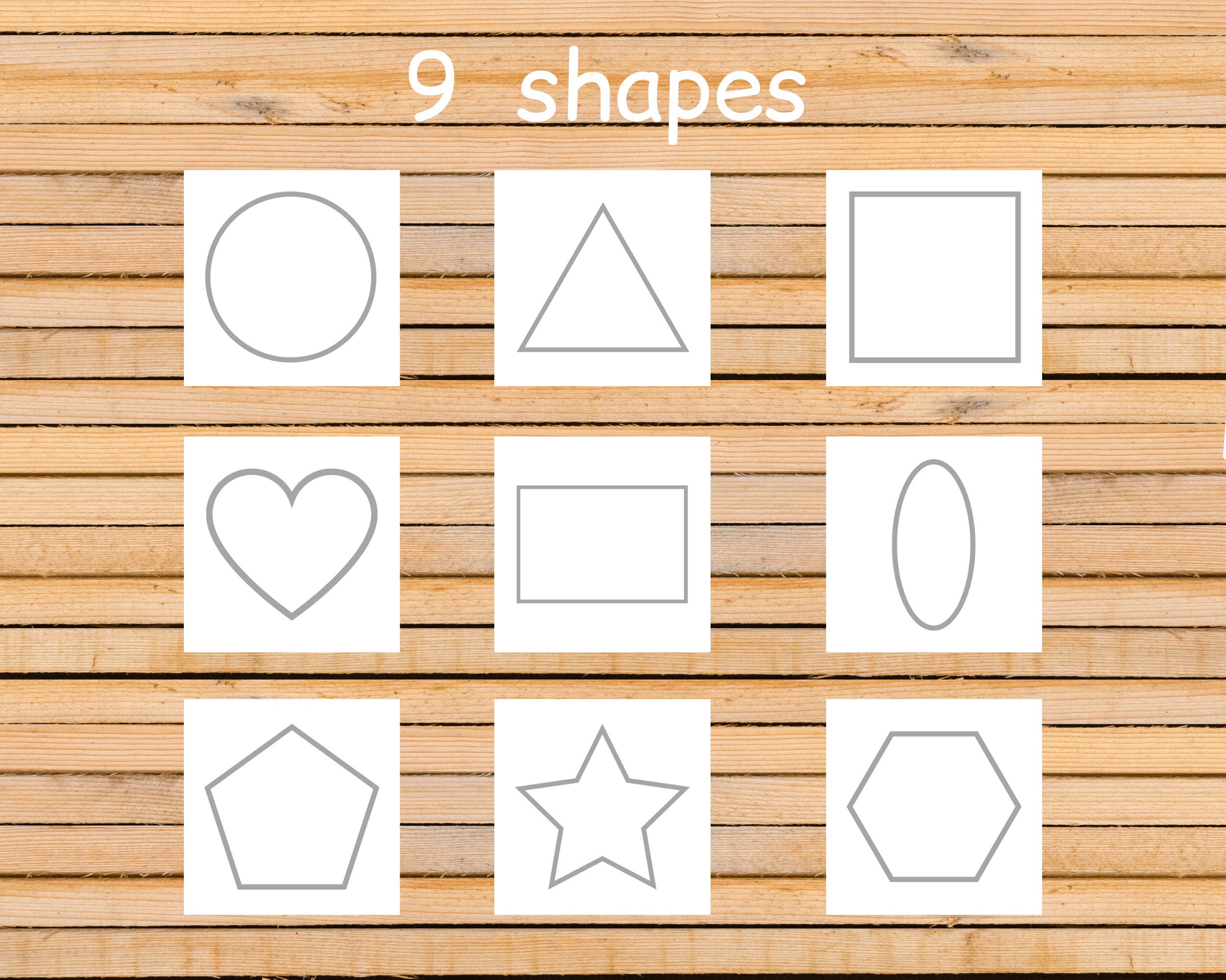 Memory Game Shapes Kid Printable Activity digital | Etsy