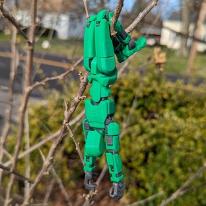 3D Printed Dummy 13 Action Figure 7in. Tall Assembled