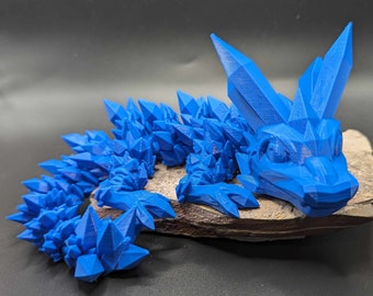 3D Printed Baby Crystal Dragon - Basic Colors