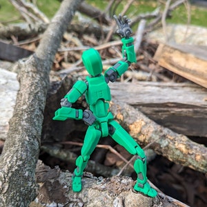 3D Printed Dummy 13 Action Figure 8.25in. Tall Assembled
