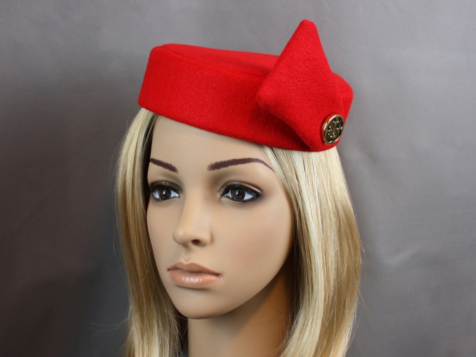 Pill Box Party Hat Flight Attendant PanAm or Stewardess Etsy