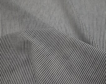 Khadi Cotton Pinstripe Grey