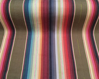 Cocoa Serape Inspired Cotton Dobby Stripe