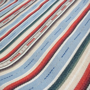 Chambray Blue in Cotton Dobby Spruce Stripe