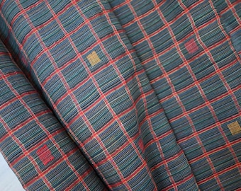 Multi Colored Stripe Cotton Khadi and Lurex Handloom Voile with Geometric Jamdani Motif
