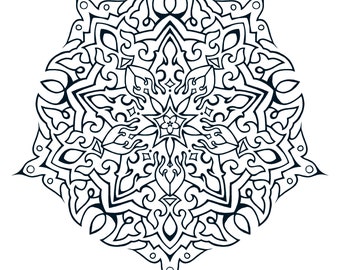 Afdrukbare kleurplaat | Mandala