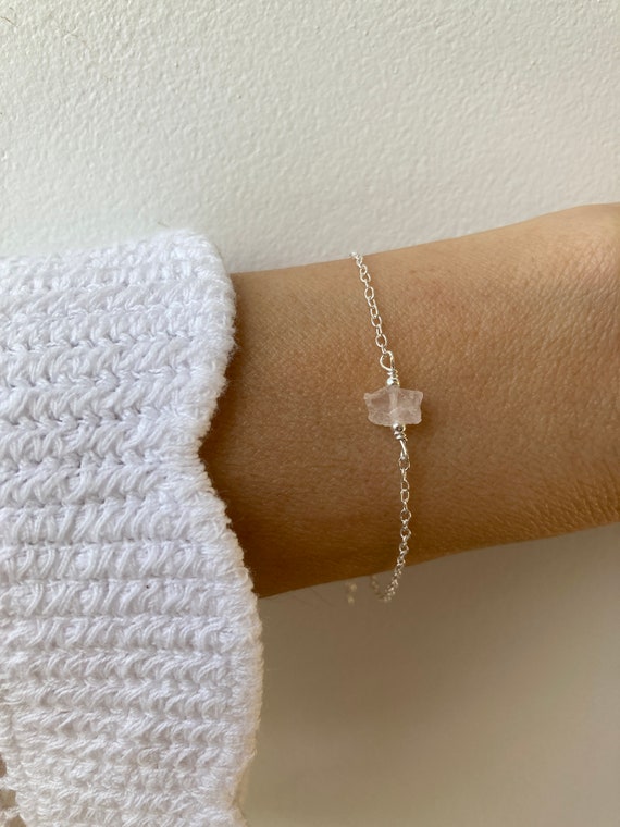 Rose quartz deals bracelet etsy