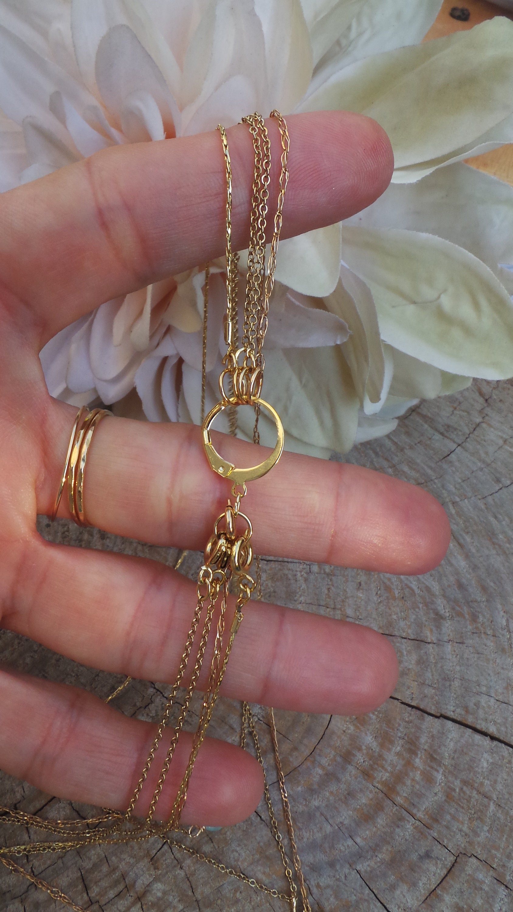 Necklace detangler. Layered necklace detangler. Gold/silver Etsy