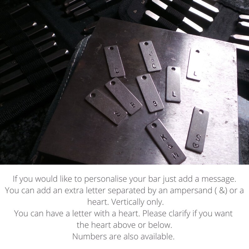 Mens Initial Necklace. Mens Bar Necklace. Necklace. Mens Etsy