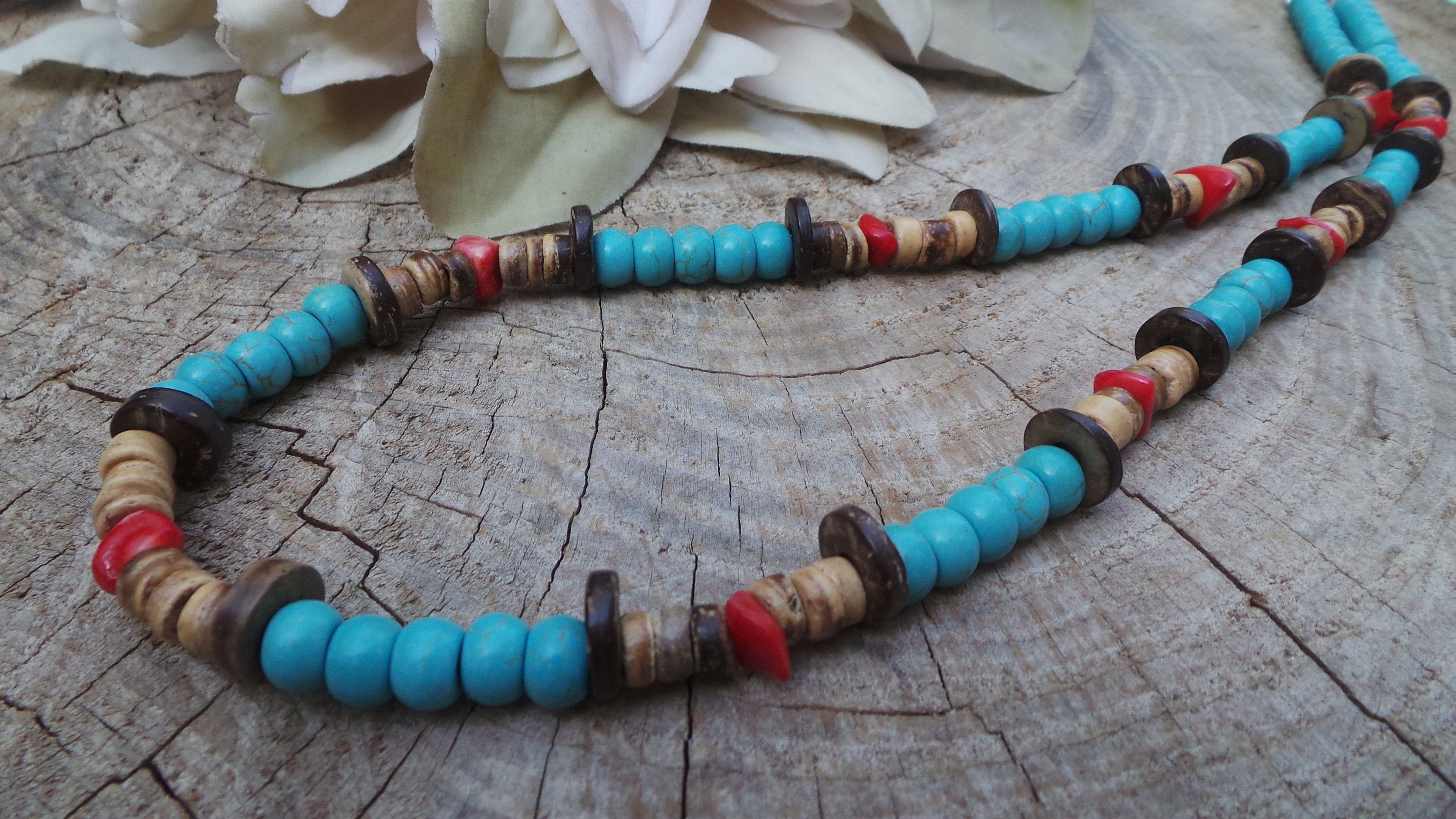 Handmade Green Turquoise Necklace