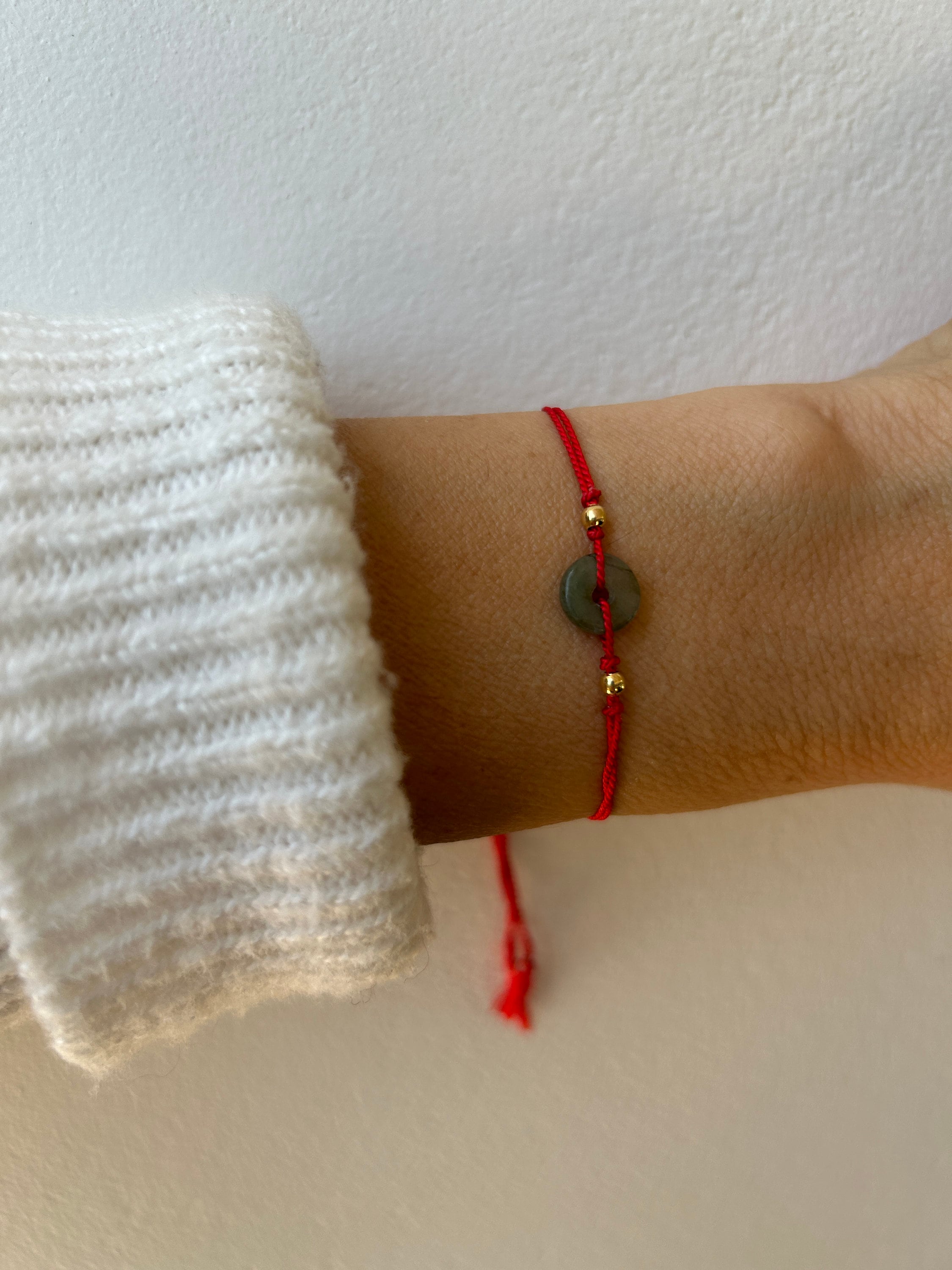Jade red string necklace - Etsy 日本