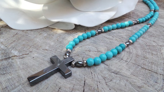 Mens Cross Necklace. Mens Necklace 