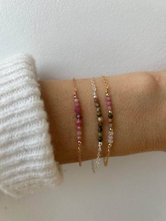 Fertility support bracelet.Rhodonite, rose quartz, unakite  bracelet.  Emotional healing/ Self love.Gold filled, sterling silver