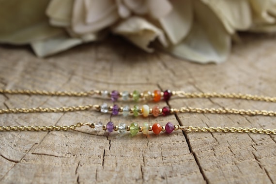 7 chakra bracelet. Real stone 7 chakra. Dainty 7 chakra bracelet. Alternative 7 chakra gemstones. Gold filled, silver, sterling silver.