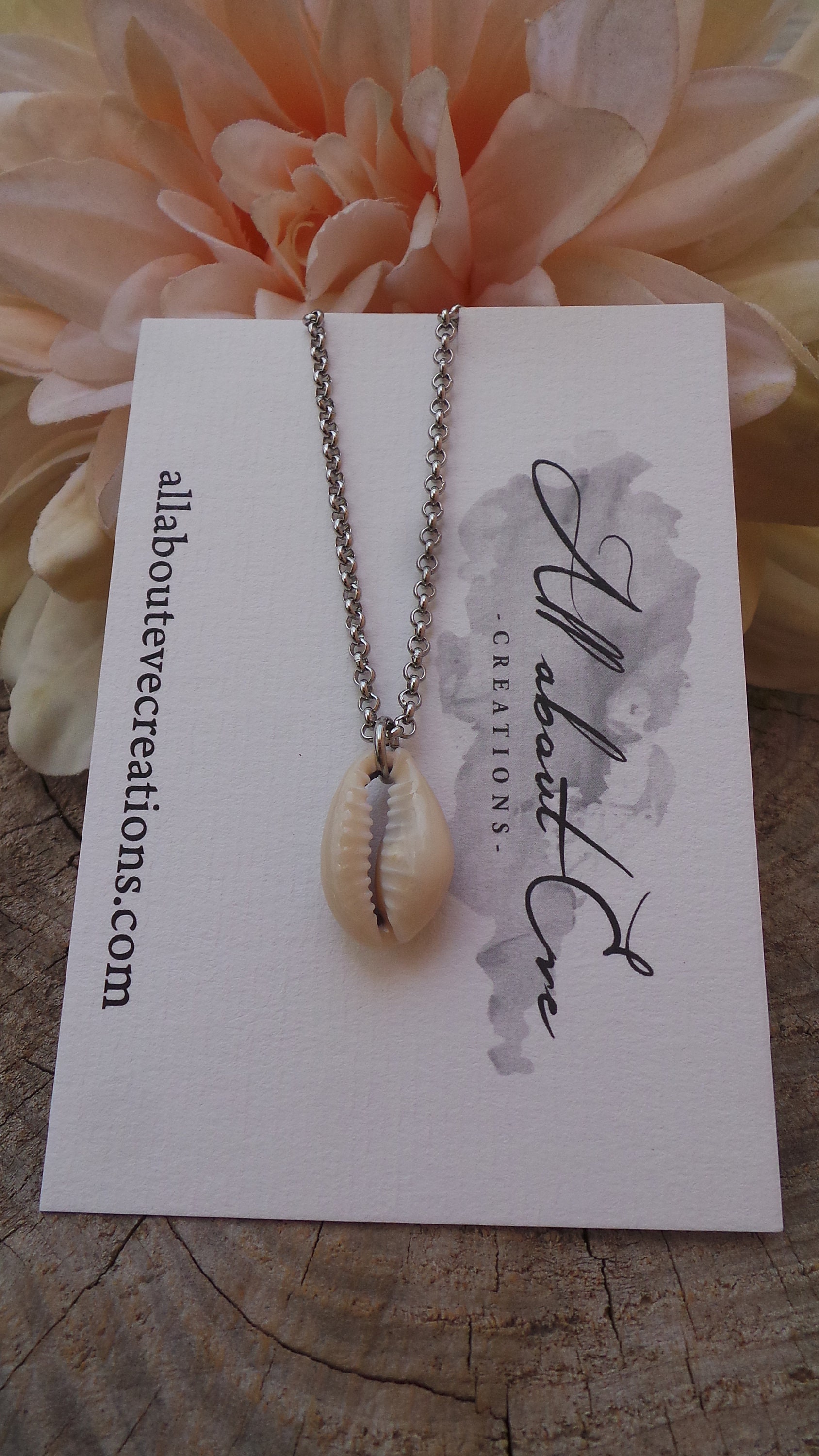 Mens necklace.Shell necklace. Mens cowrie necklace. Mens shell necklace