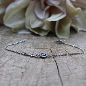 Evil eye and cross bracelet. Evil eye bracelet. Sideways cross bracelet. Greek mati and cross bracelet. Protection. Silver chain image 3