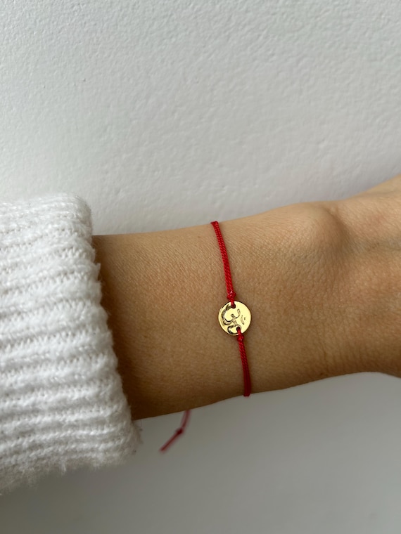 Silk cord bracelet with om charm. Om chord bracelet, Aum cord bracelet, Yoga gift.
