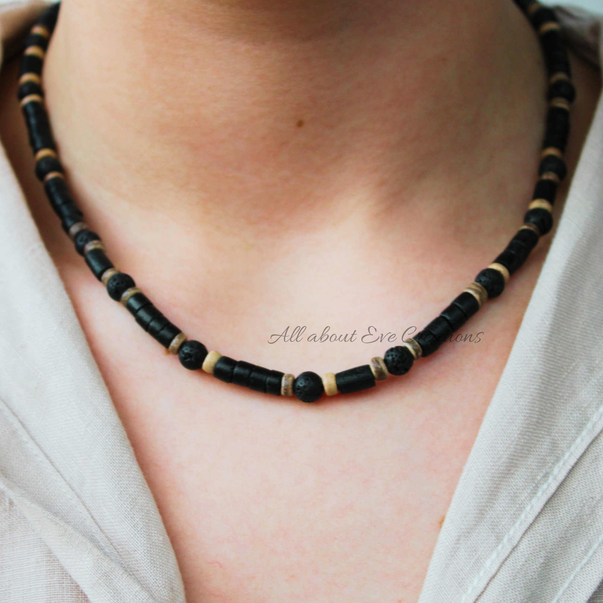 Men's Ibiza Beaded Necklace – San Filippo Leather