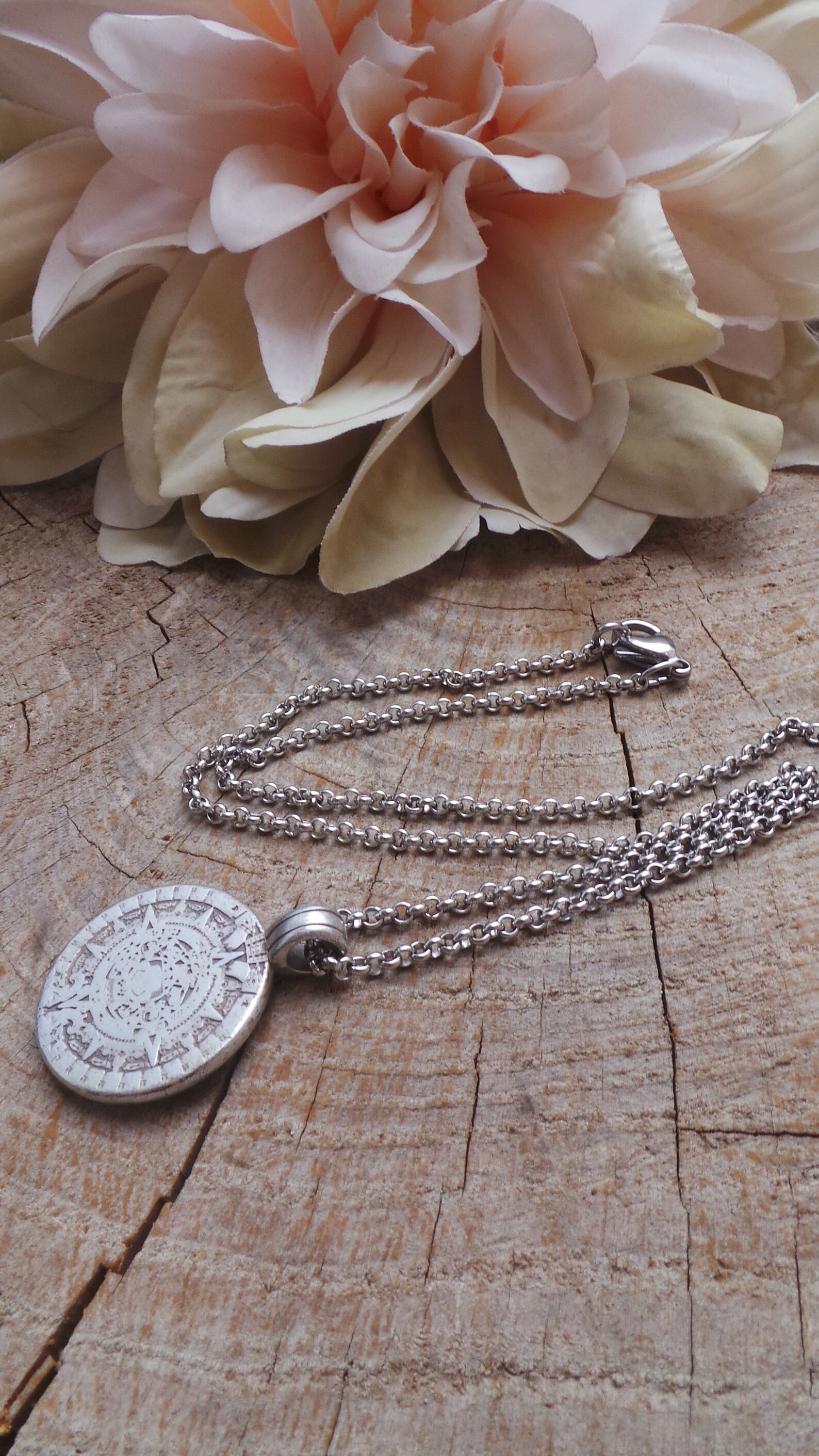 Mens Coin Necklace. Medallion Necklace for Men. Mens Necklace. Etsy