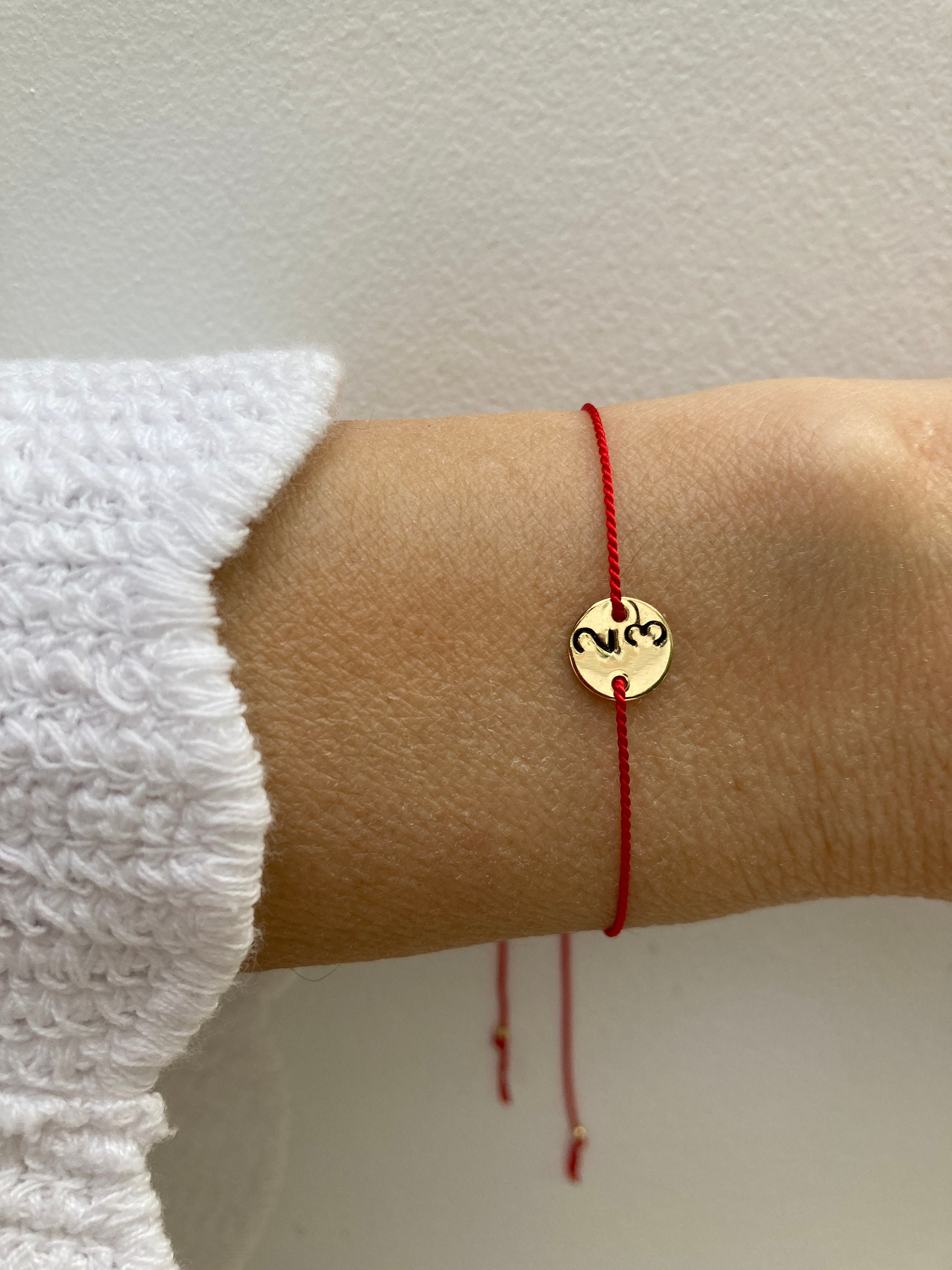 New Year 2023 bracelet. Greek gouri bracelet. Lucky charm bracelet. Red