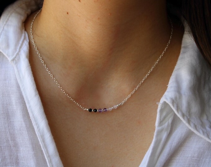 Empath protection necklace. Empath necklace. Aura shield. Empath sensitivity protection. Gold filled, sterling silver